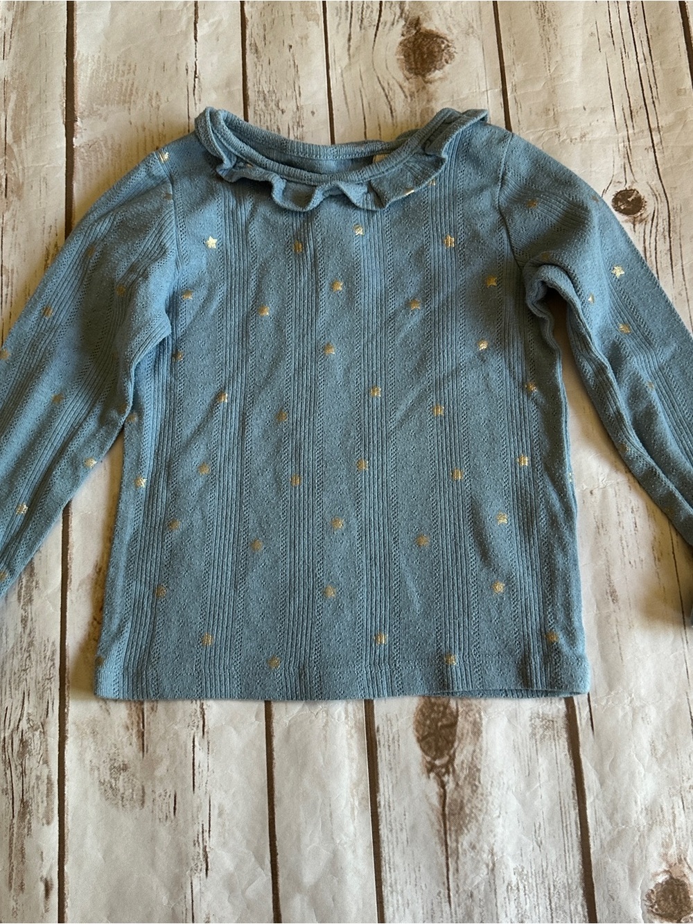 Mini Boden blue star pointelle fair pilling 3/4